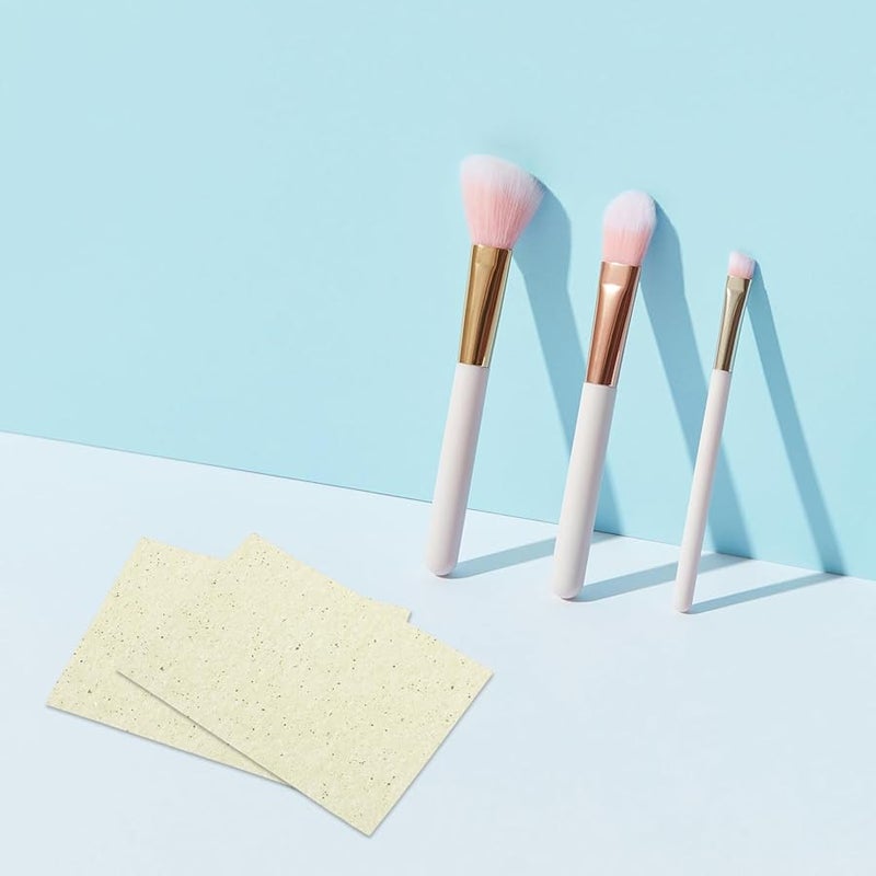 Green Tea Oil Control Blotting Paper 100 Sheets Portable Face Pads For Oily Skin - Image 5